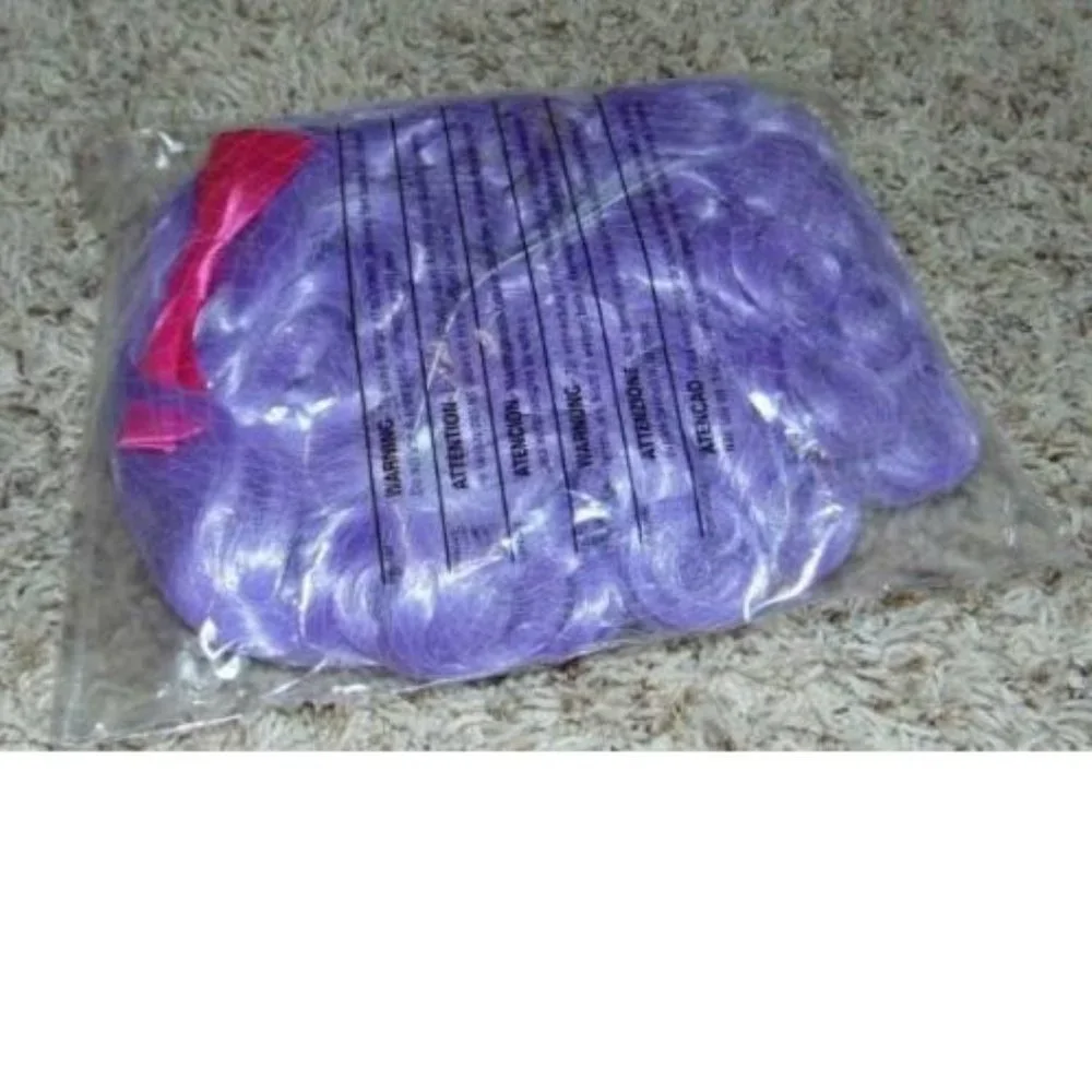 Rag Doll Lalaloopsy & Wig Halloween Costume 4/6 Pajamas Pillow Featherbed 3 Pc